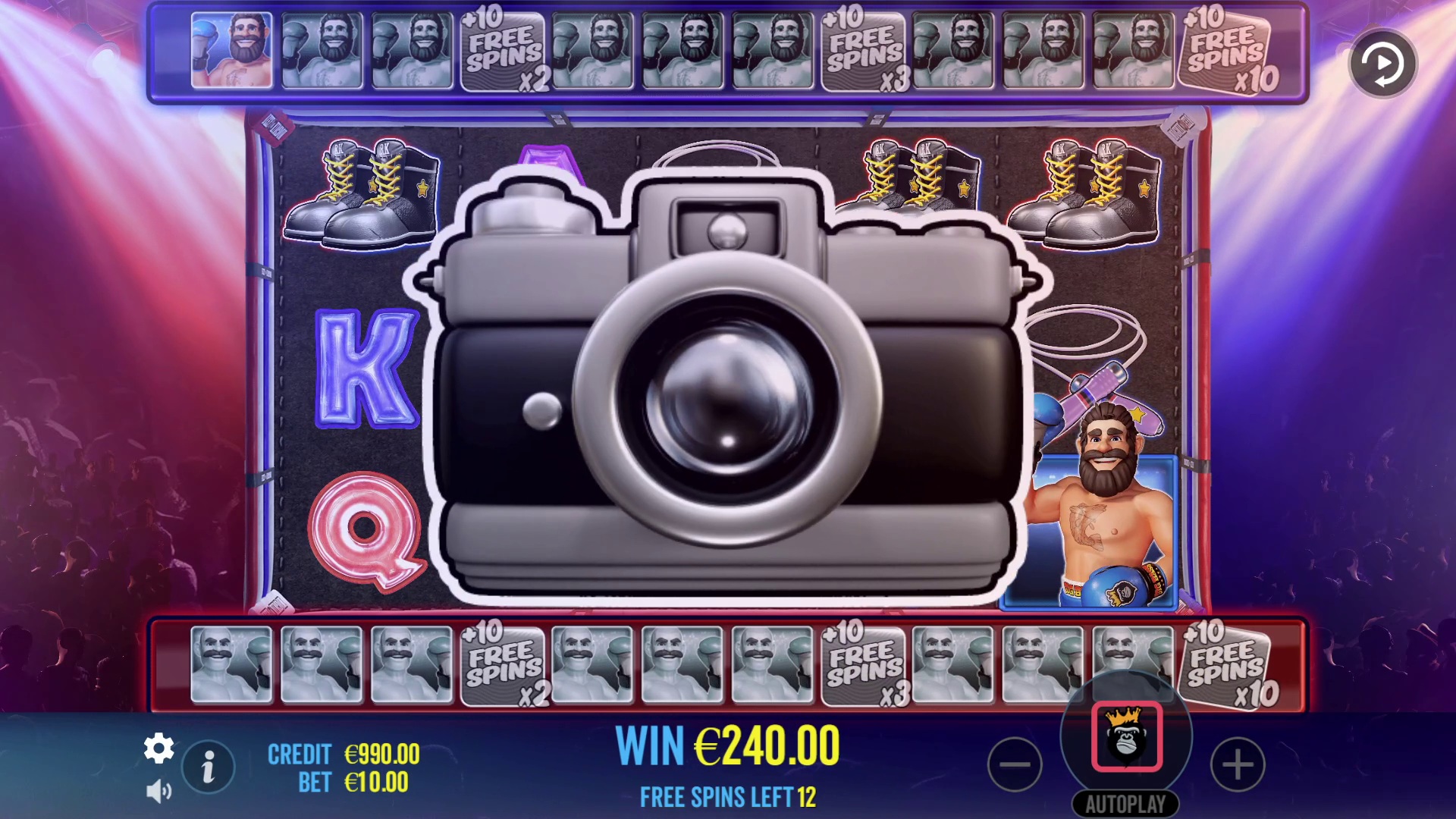 Big Bass Boxing Bonus Round - screenshot with slot description 2